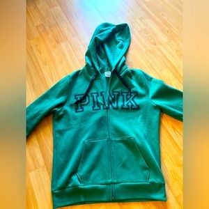 pink Victora Secrets zip up Hoodie